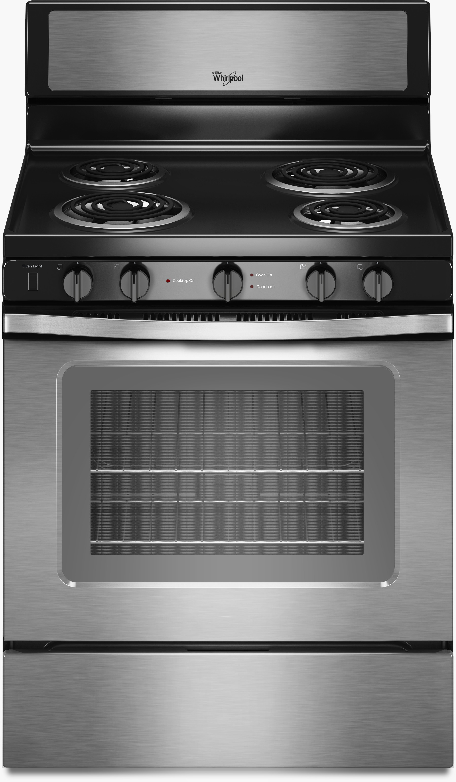 Whirlpool WFC340S0ES 30 Inch Freestanding Electric Range with 4 Coil