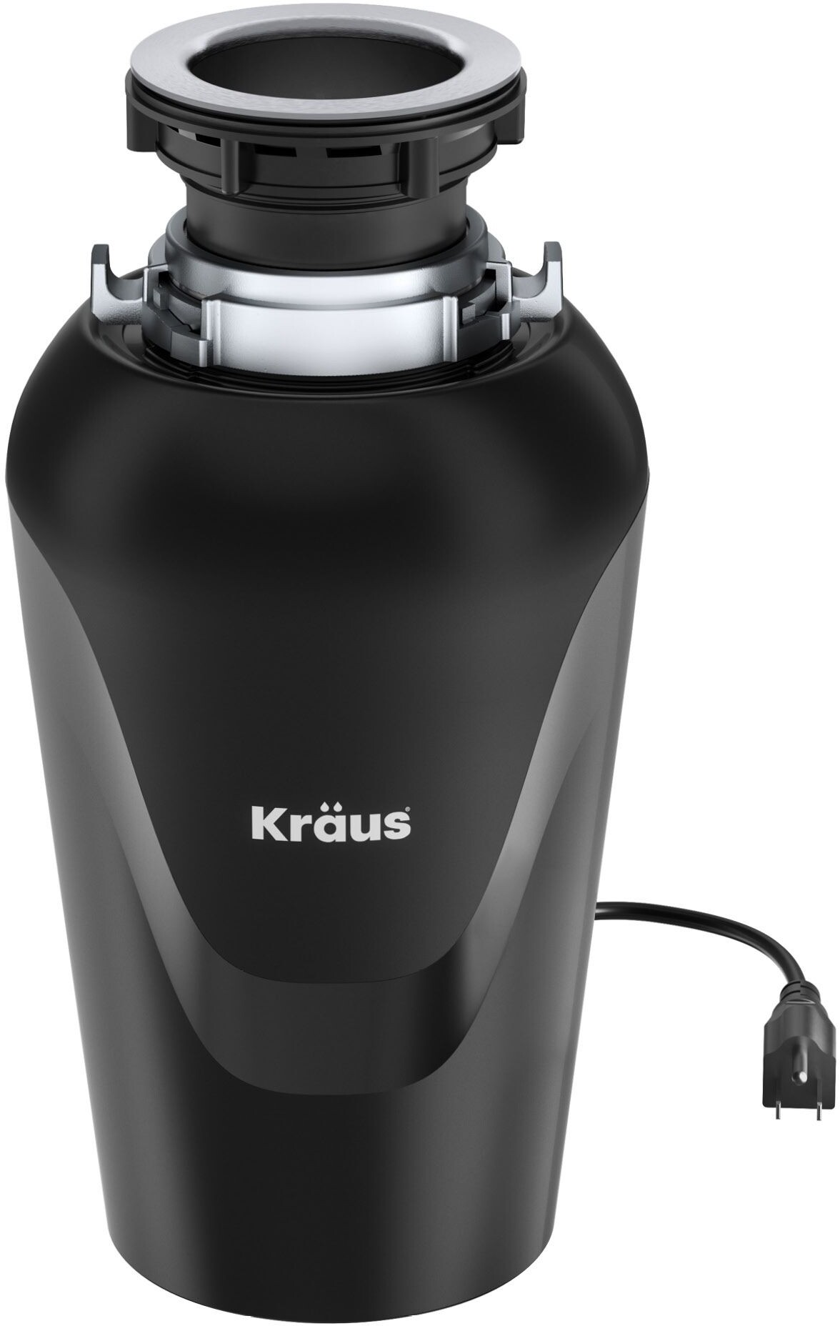 Kraus KWD100-75MBL WasteMate Continuous Feed Garbage Disposal with 0.75 HP Ultra-Quiet Motor for Kitchen Sinks