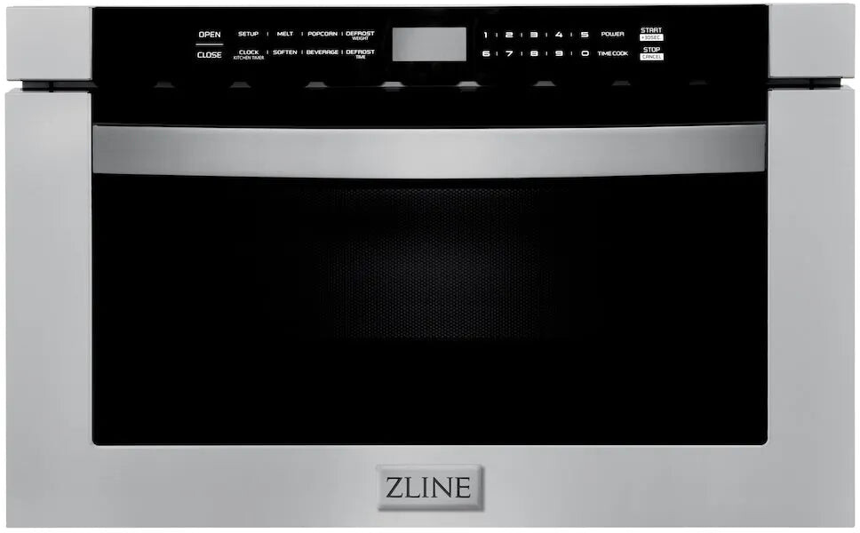 ZLINE MWD1 24 inch Built-in Microwave Drawer with 1.2 cu. ft. Capacity, 1000 Watts Cooking Power and Auto-Touch Open and Close (Stainless Steel)