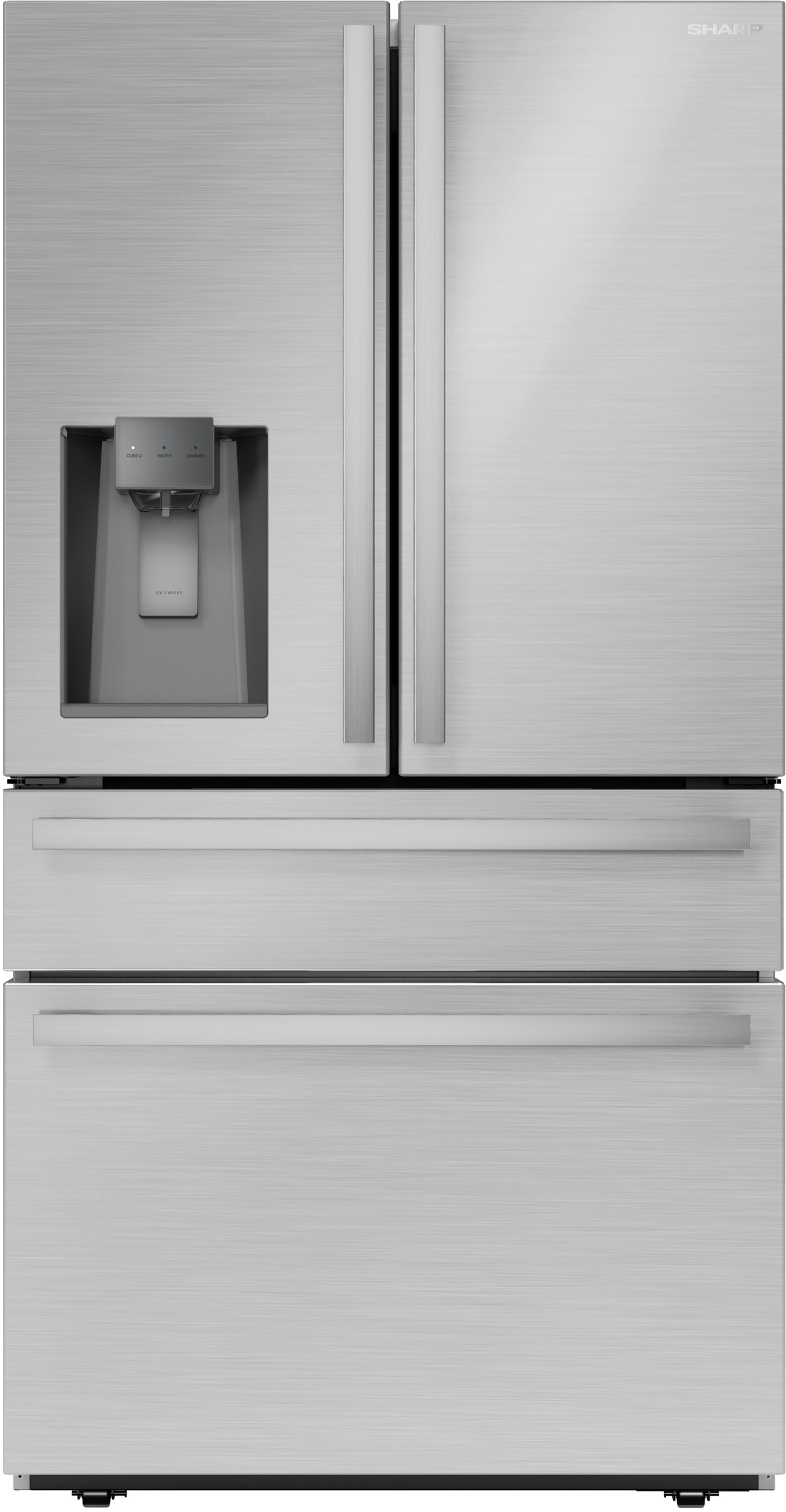 36 Inch 36"" Counter Depth French Door Refrigerator - Sharp SJG2254FS