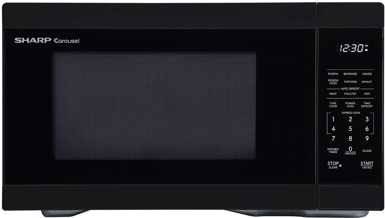 Sharp 1.1 cu. ft. 1000W Black Countertop Microwave Oven (SMC1161KB)
