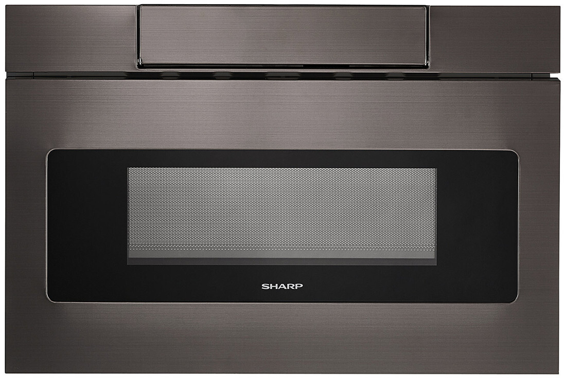 Sharp SMD2470AH 24 inch Microwave Drawer with 1.2 cu. ft. Capacity, 950 Watts Cooking Power, Even Cooking Technology, Auto Defrost and Sensor Cook, in Black Stainless Steel