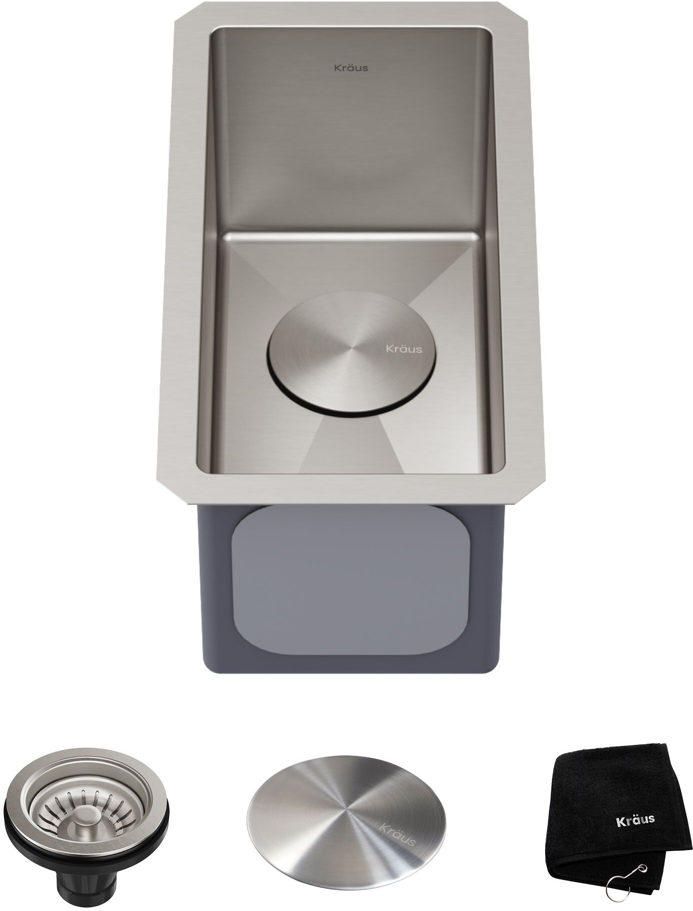 Kraus Standart Pro Undermount Stainless Steel Rectangle Sink KHU10110