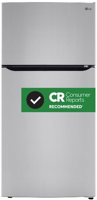 LG LRTLS2403S 33 inch Top Freezer Refrigerator with 23.8 cu. ft. Capacity, Multi-Air Flow Freshness System, LED Lighting, Ice Maker Ready, in Stainless Steel