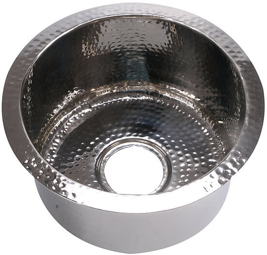 Nantucket Sinks Brightwork Home Collection Undermount Stainless Steel Round Sink RS15SS