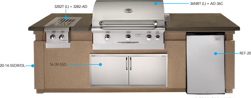 American Outdoor Grill Outdoor Cabinet / Shelve 1639SSD