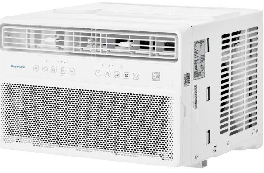 Keystone Energy Star 230-Volt 18,000 BTU Window Air Conditioner with Remote, White (KSTAW182WA) | Quill