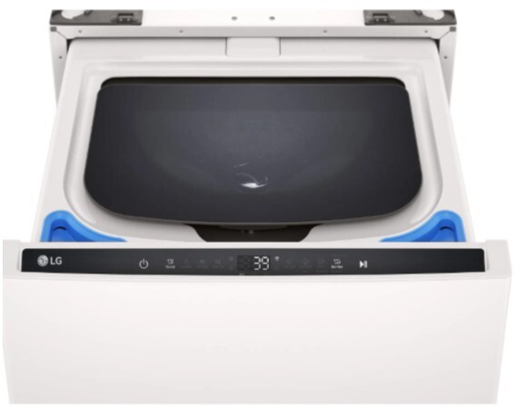 LG WD300CA 27 inch Pedestal Washer with 1.0 cu. ft. Capacity, SideKick, NeveRust (Alpine White)