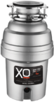 XO XOD1PRO Food/Garbage Waster Disposer with 1 HP, Continuous Feed Operation, Sound Insulation Shield, Stainless Steel Turntables and Cast Impellers, in Silver