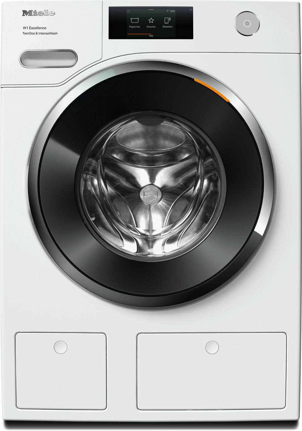 Miele WXR960 WCS W1 White Edition Front Load Washing Machine with TwinDos and IntenseWash 24-Inch in Lotus White