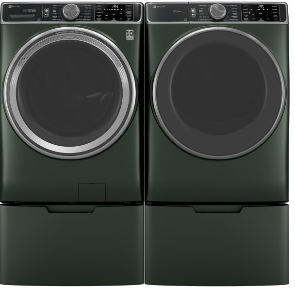 GE Profile Front Load Washer & Dryer Set GEWADREPWGN955S2
