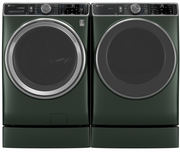 GE Profile Front Load Washer & Dryer Set GEWADRGPWGN955S3
