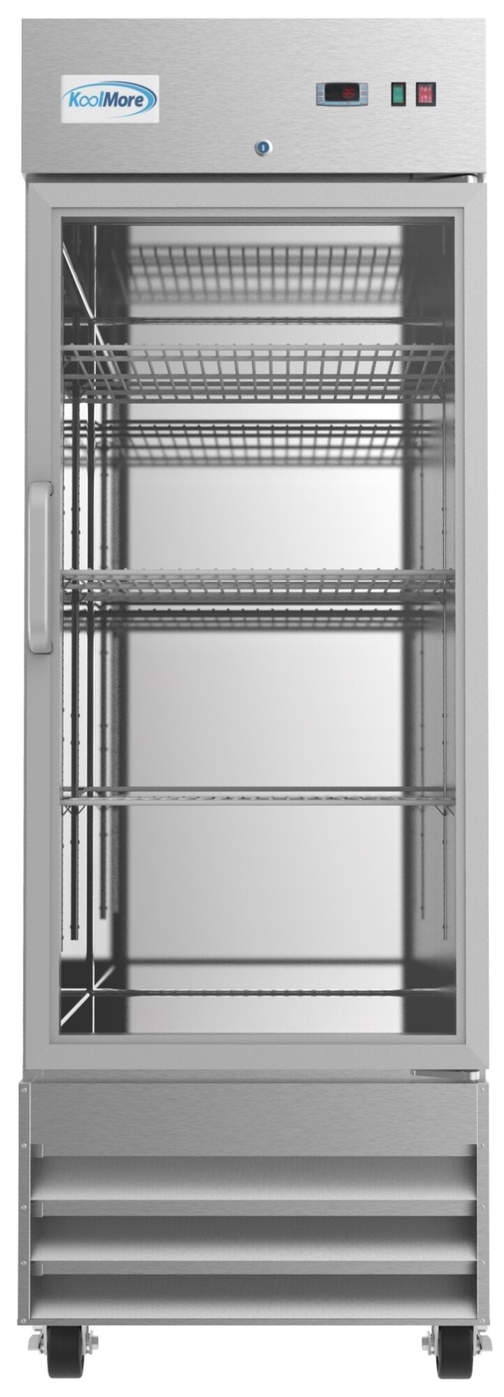 29 in. One Glass Door Reach-In Refrigerator, 21 Cu. Ft. in Stainless-Steel (RIR-1D-GD) — FIN-0019260 | Fridge.com