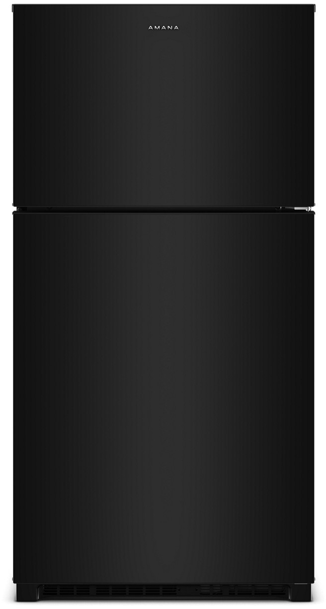 Amana 33 in. Wide 21.3 cu. ft. Top-Freezer Refrigerator With Dual Crisper Drawers - Black
