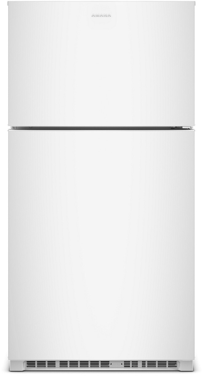 Amana 33 in. Wide 21.3 cu. ft. Top-Freezer Refrigerator With Dual Crisper Drawers - White