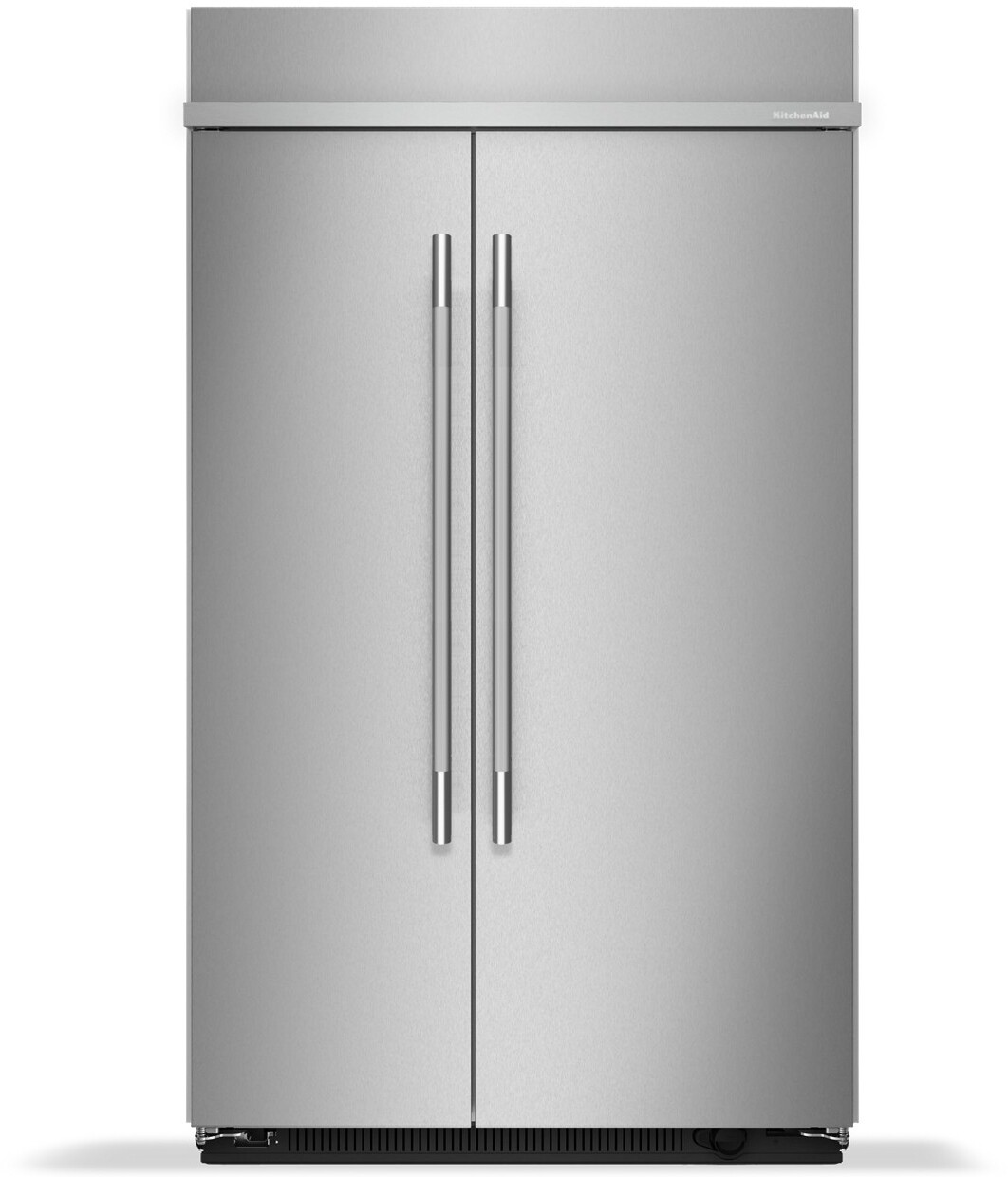 KitchenAid 30 Cu. Ft. 48" Built-In Side-By-Side Refrigerator w/ Platinum Interior in Stainless Steel KBSN748SPS — FIN-0000125 | Fridge.com