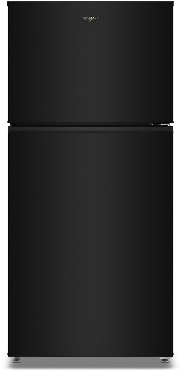 Whirlpool - 30-inch Wide Top Freezer Refrigerator with Total Coverage Cooling- 19 Cu. Ft - Black | Fridge.com
