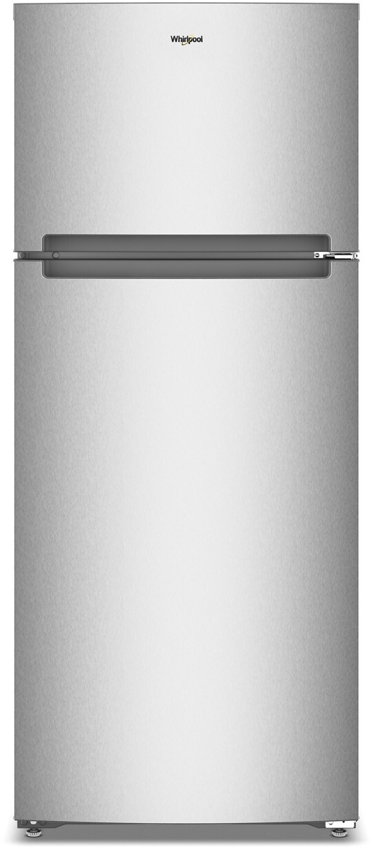Whirlpool - 28 in. Wide 18.0 cu. ft. Top-Freezer Counter-Depth Refrigerator with Total Coverage Cooling - Fingerprint-Resistant Stainless Finish — FIN-0018953 | Fridge.com