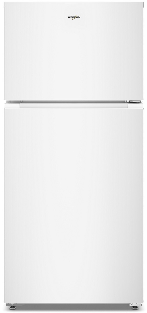 Whirlpool 28 in. Wide 14.3 cu. ft. Top-Freezer Refrigerator with Total Coverage Cooling - White