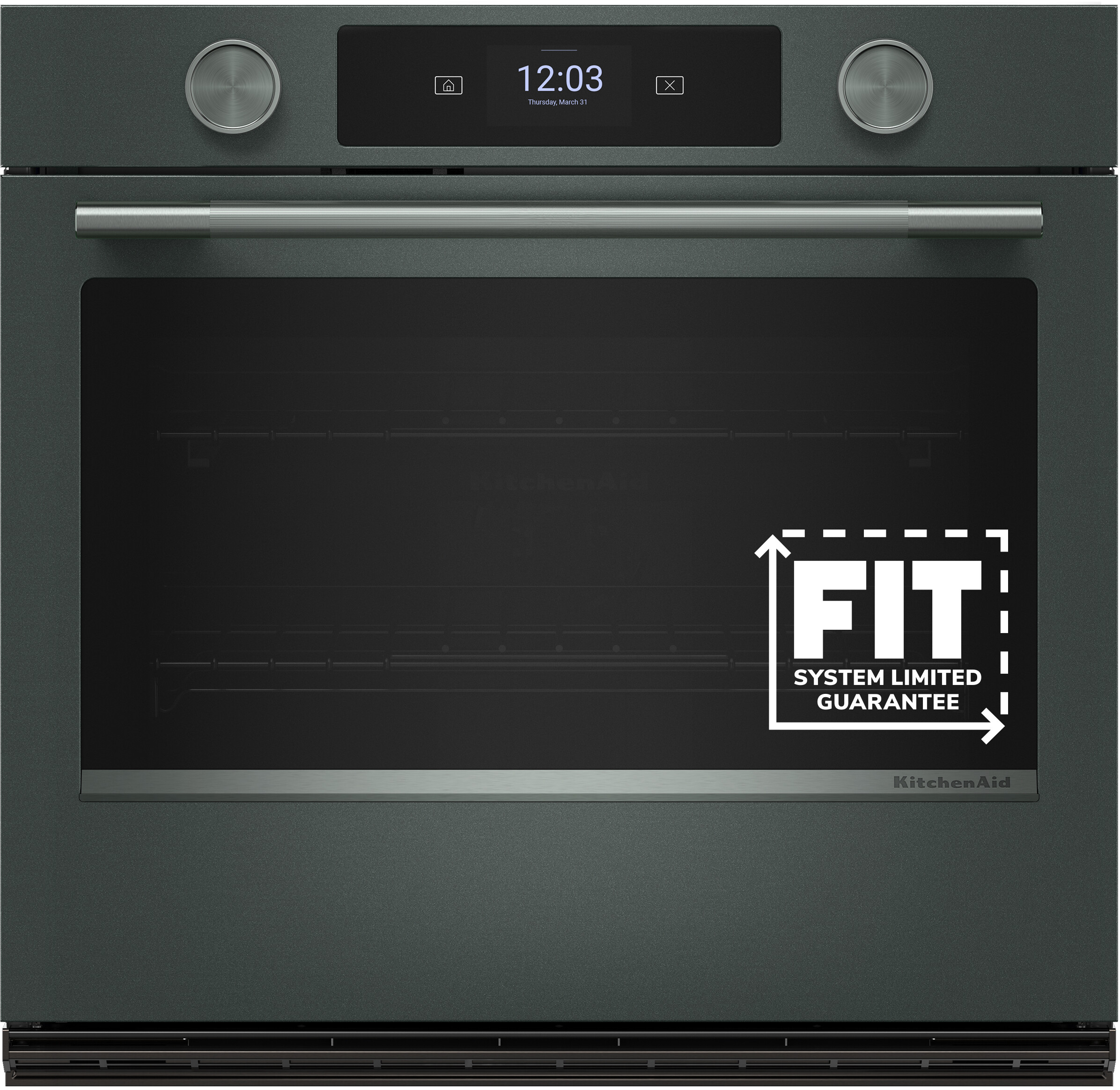 KitchenAid KOES730SJP 30 inch Smart Single Wall Oven with 5 cu. ft. Capacity, Assisted Cook Cycles, Air Fry, Convection, Self Clean + Steam Clean, ADA Compliant, Star K Certified (Juniper)