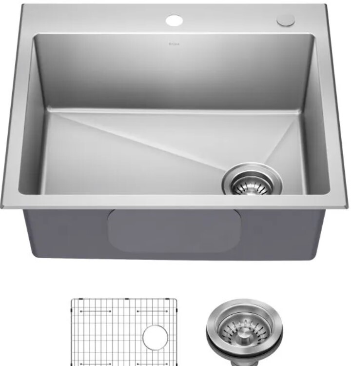 Drop In Single Bowl Stainless Steel Sinks