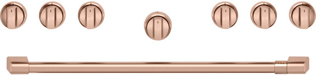 Cafe CXPR6HKPTCU 36 inch Handle and Knob Set for Pro Range and Rangetop (Brushed Copper)