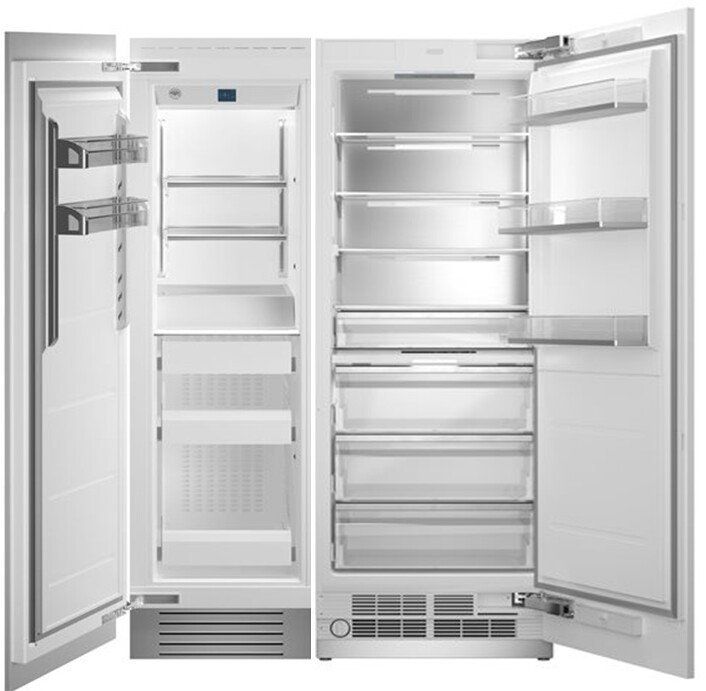 Built In Column Refrigerator & Freezer Set - Bertazzoni BERTREFFRPR30D2