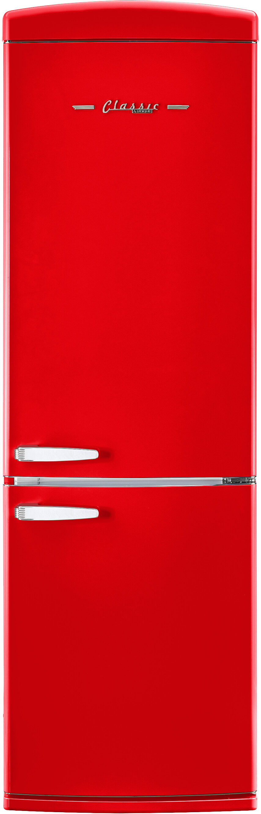 Unique Appliances 24 Inch Appliances Classic Retro 24" Counter Depth Bottom Freezer Refrigerator UGP340LRAC — FIN-0019384 | Fridge.com
