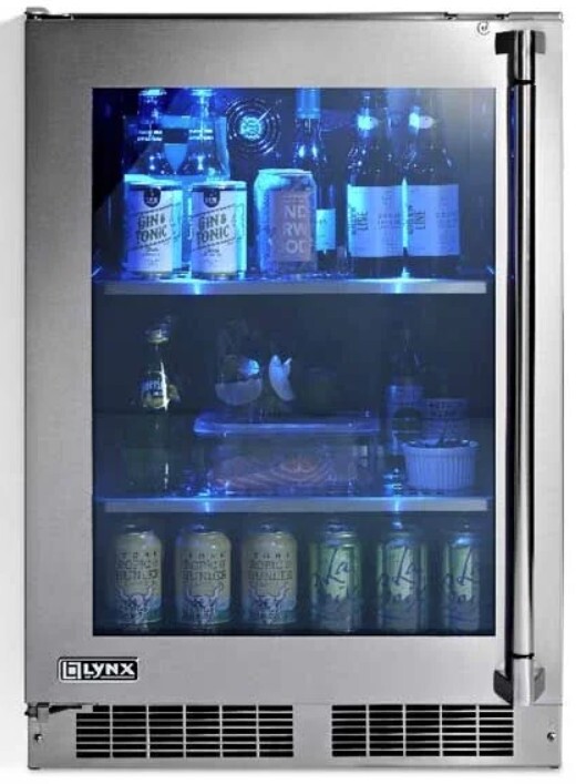 Lynx 24 Inch 24" Built In Undercounter Counter Depth Compact All-Refrigerator LN24REFG | Fridge.com