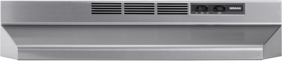 Broan 4136SF 36-Inch Ductless Under-Cabinet Range Hood, Stainless Finish - 2-Speed Fan, Permanent Lubrication, Easy Install