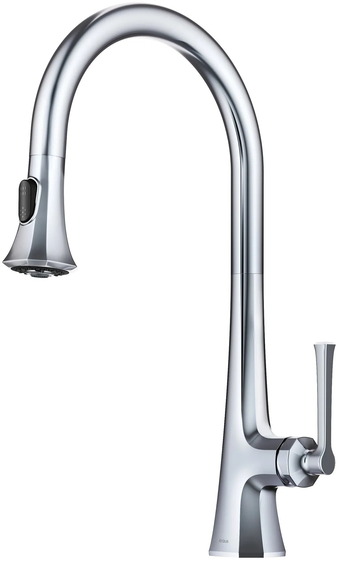 Kraus KPF-4104CH 10-20 in. Savan 2-Function Single Handle Pull Down Kitchen Faucet, Chrome