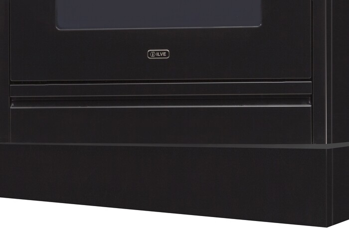 ILVE APZ90140N 36 inch Nostalgie/Professional Plus Toe Kick (5 1/2 inch h.) (Glossy Black)