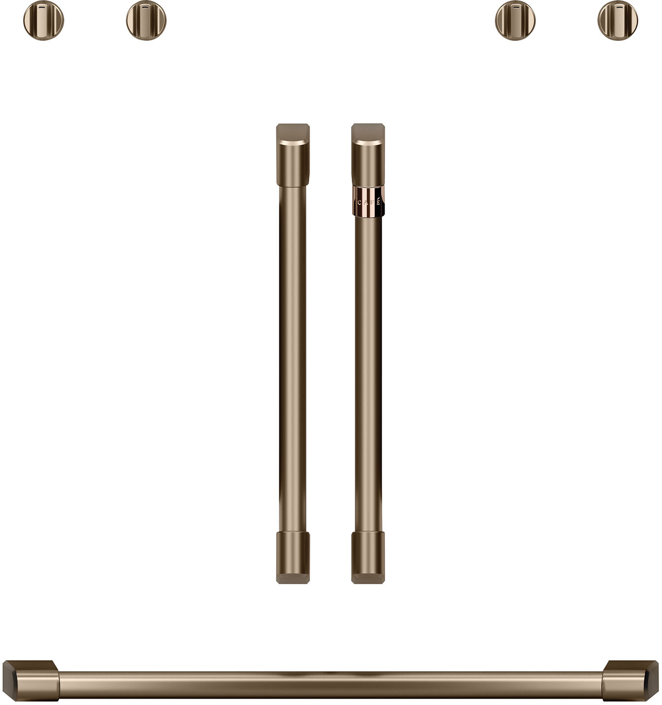 Cafe CXWDFHKPMBZ Handle Kit for 30 inch French Door Wall Oven (Brushed Bronze)
