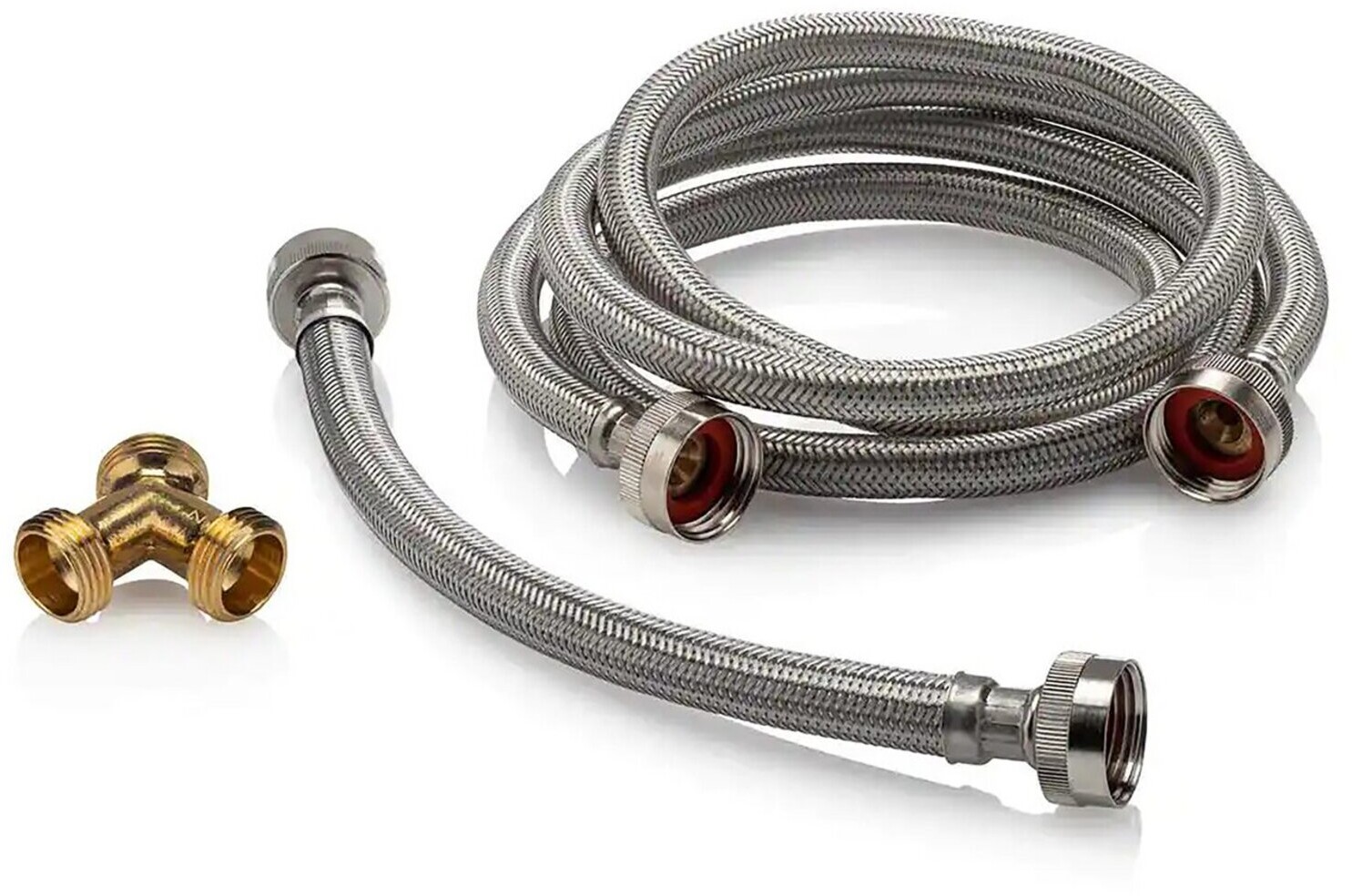 Smart Choice 5304507961 5ft Braided Stainless Steel Hose for Steam Dryer Kit