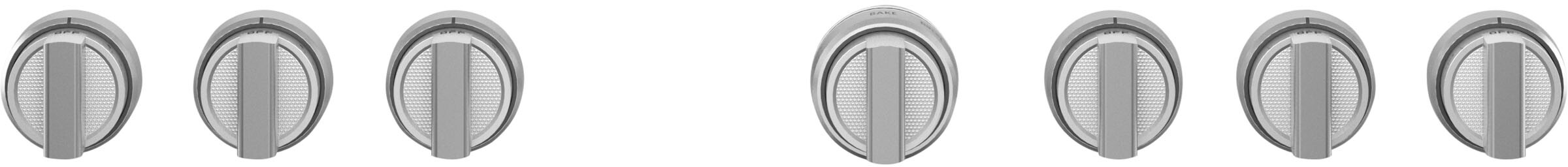 Monogram Stainless Steel Knob Kit For 36" Pro Range