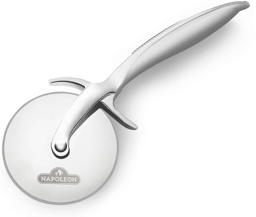 Napoleon 55217 PRO Pizza Cutter, Ergonomic Handle, Includes Blade Guard, in Stainless Steel