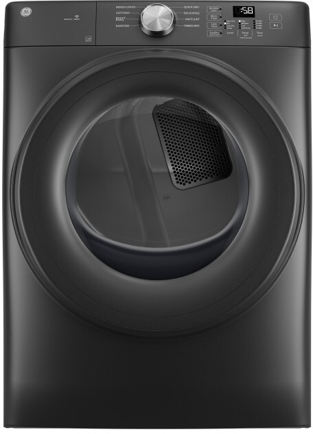 GE® ENERGY STAR® 7.8 cu. ft. Capacity Smart Front Load Gas Dryer in Carbon Graphite size 39.75 H x 28 W x 32 D | GFD35GSPYDS