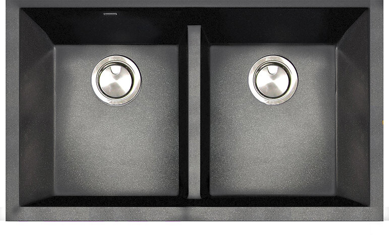 Nantucket Sinks Plymouth Collection Undermount Granite Composite Rectangle Sink PR5050LDBL