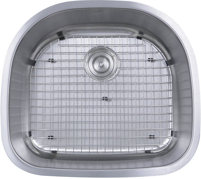 Nantucket Sinks Sconset Collection Undermount Stainless Steel D-Shaped Sink NS03I16