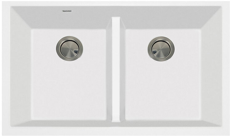 Nantucket Sinks Plymouth Collection Undermount Granite Composite Rectangle Sink PR5050LDW