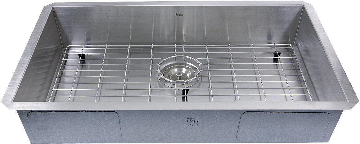 Nantucket Sinks Pro Series Undermount Stainless Steel Rectangle Sink SSPROZR301855