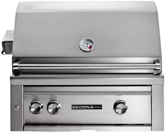 Lynx L501PSRLP Sedona 30 inch Built-In Grill with 2 Burners and Rotisserie, 733 sq in Cooking Area, 46,000 Total Burner BTU, ProSear Infrared Burner, Spark Ignition System, Rotisserie, in Stainless Steel (Liquid Propane)