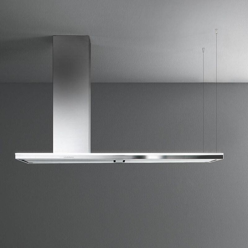Falmec FDLUM70I5SS2L 70 inch Lumen Island 175 Island Range Hood with 500 CFM, Perimeter Suction and LED Lighting in Stainless Steel (Left Side)