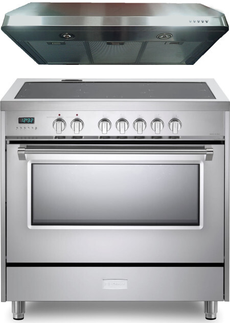 Verona 2 Piece Kitchen Appliances Package with Induction Range in Stainless Steel VERAHO211
