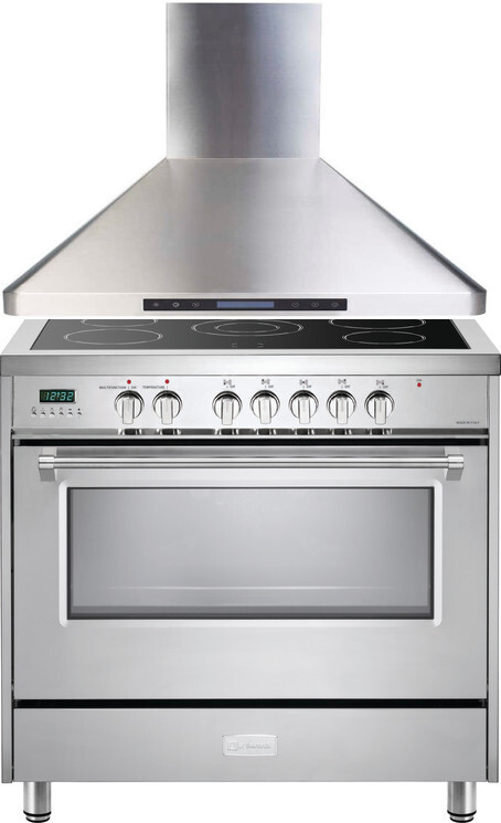 Verona 2 Piece Kitchen Appliances Package with Electric Range in Stainless Steel VERAHO217