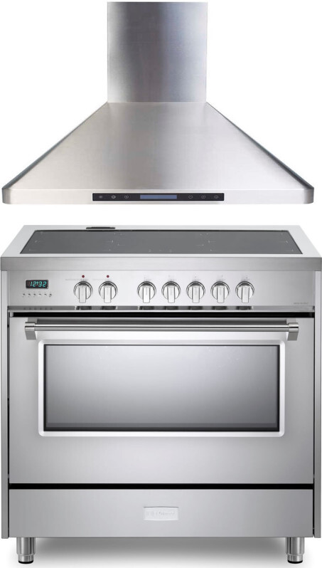 Verona 2 Piece Kitchen Appliances Package with Induction Range in Stainless Steel VERAHO221