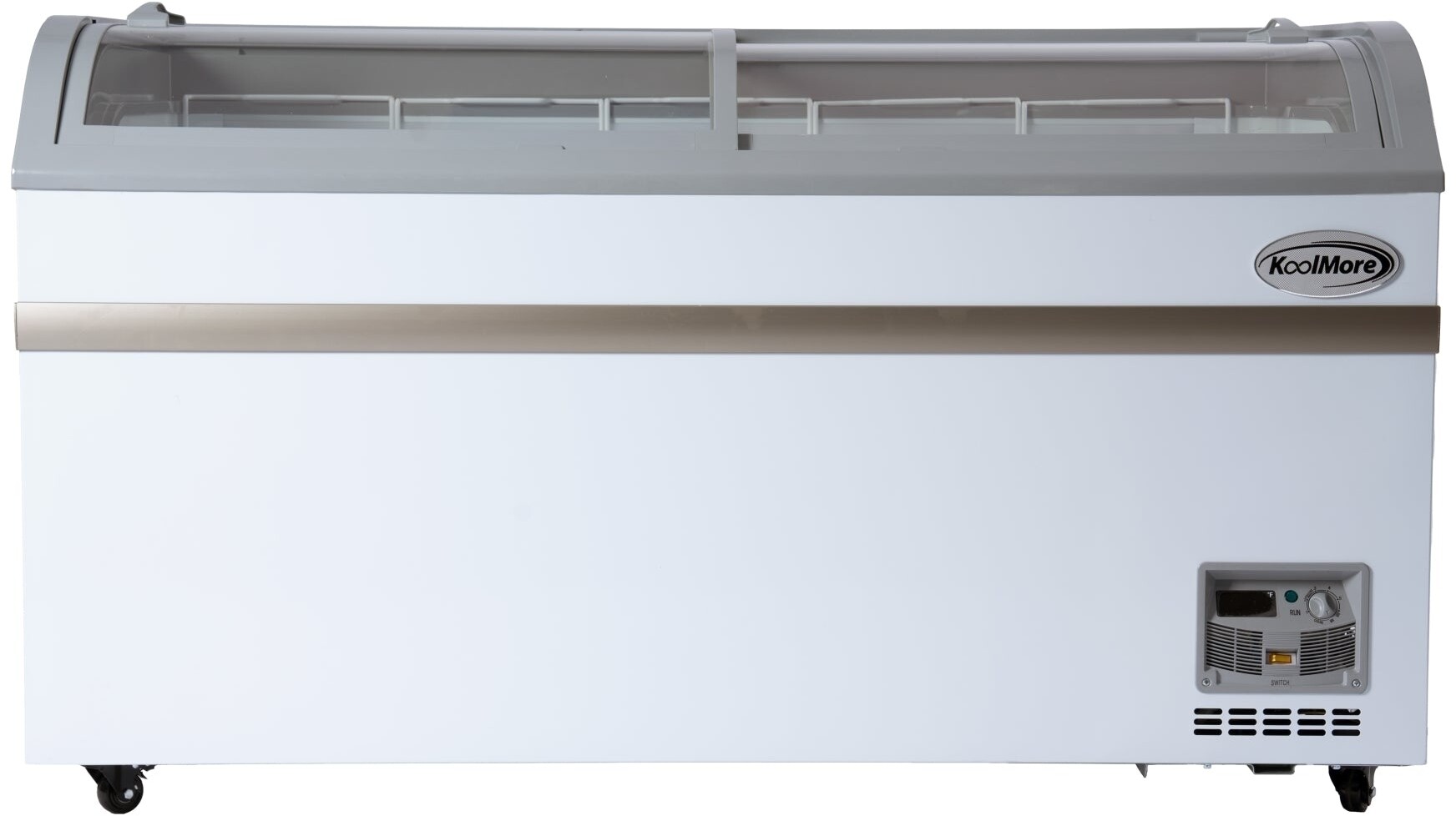 58 Inch Manual Defrost Island Chest Freezer 14 cu. ft. Capacity in White | Fridge.com