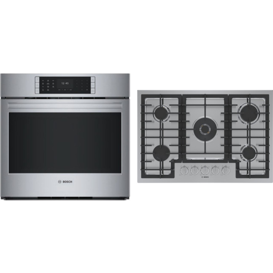 Bosch 2 Piece Kitchen Appliances Package in Stainless Steel BOCTWO1234