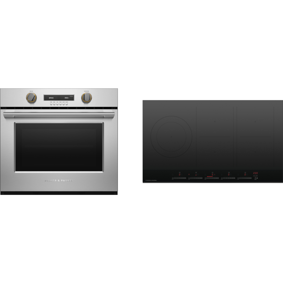 2 Piece Kitchen Appliances Package in Stainless Steel FPCLOWOCT009