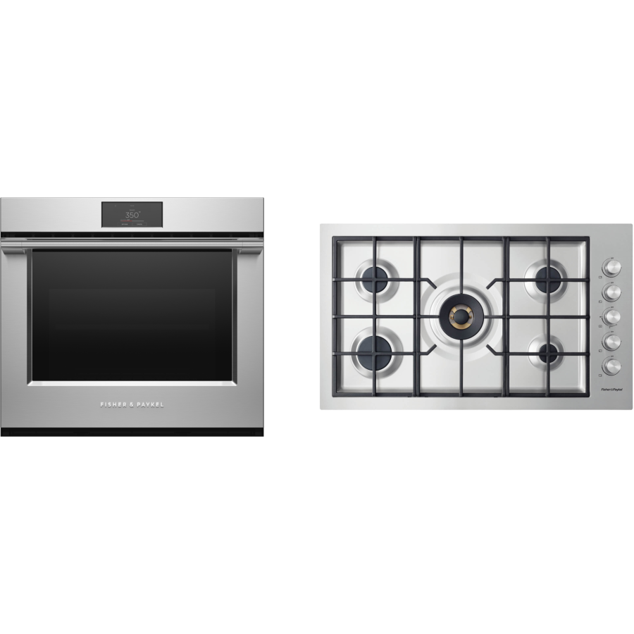 2 Piece Kitchen Appliances Package in Stainless Steel FPCLOWOCT033